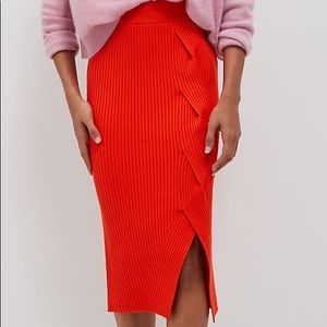 NEW - Worn only once - Maeve Desiree Knit Midi Skirt with knot detail.